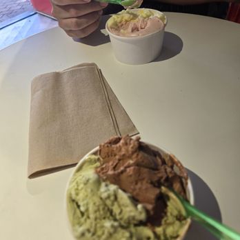 Solvang Flavors - Matcha/chocolate Strawberry/lemon Gelato - Gelato Near Me - Solvang, California Solvang Flavors - Matcha/chocolate Strawberry/lemon Gelato - Gelato Near Me - Solvang, California