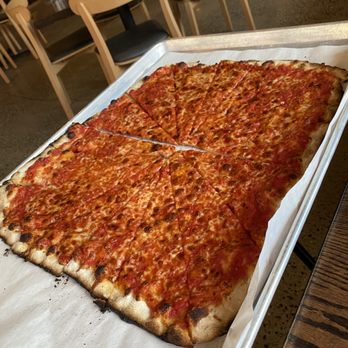 Sally’s Apizza - OG Mozzarella and tomato sauce pie - Pizza Near Me - Stamford, Connecticut Sally’s Apizza - OG Mozzarella and tomato sauce pie - Pizza Near Me - Stamford, Connecticut