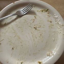 An empty plate!