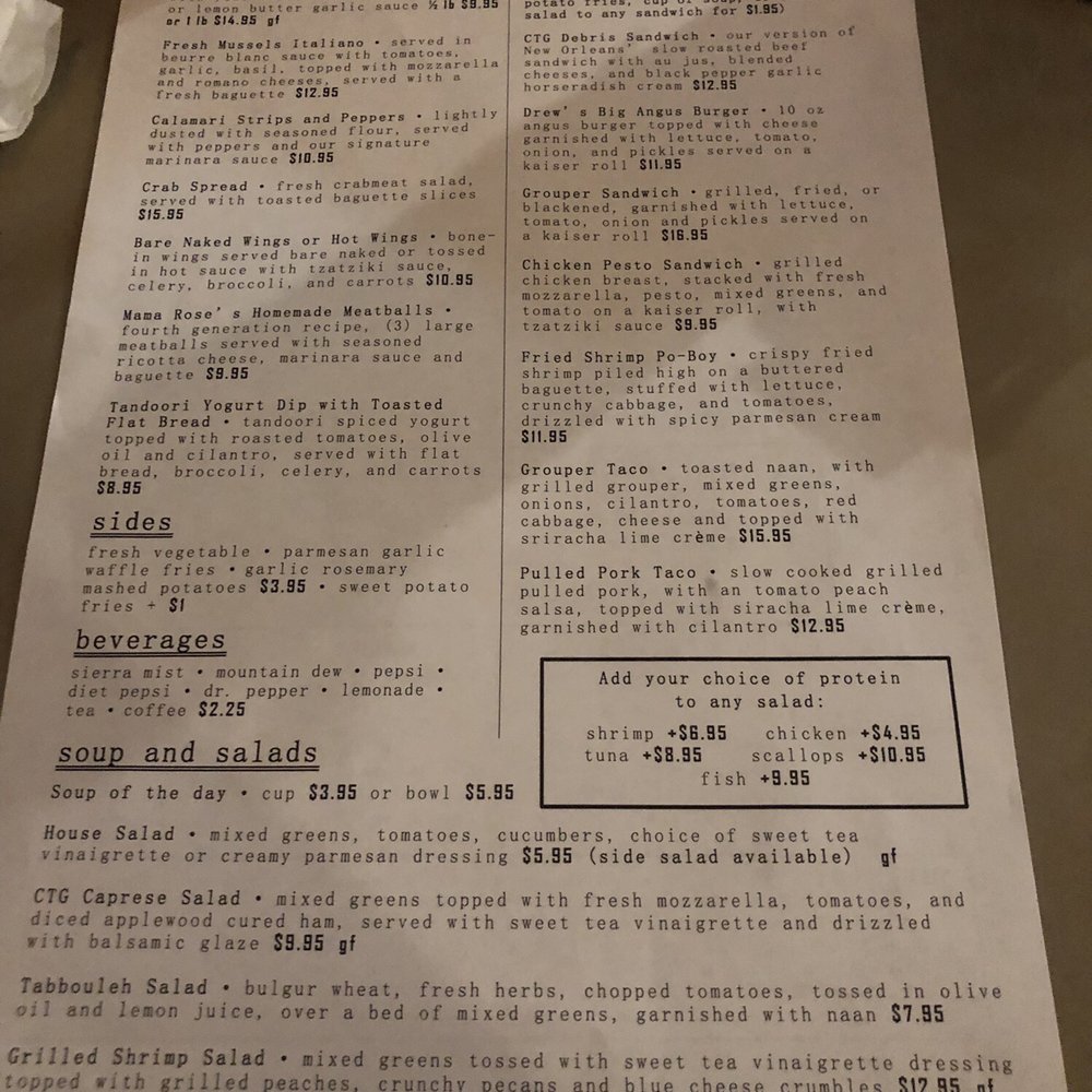 Menu Menu