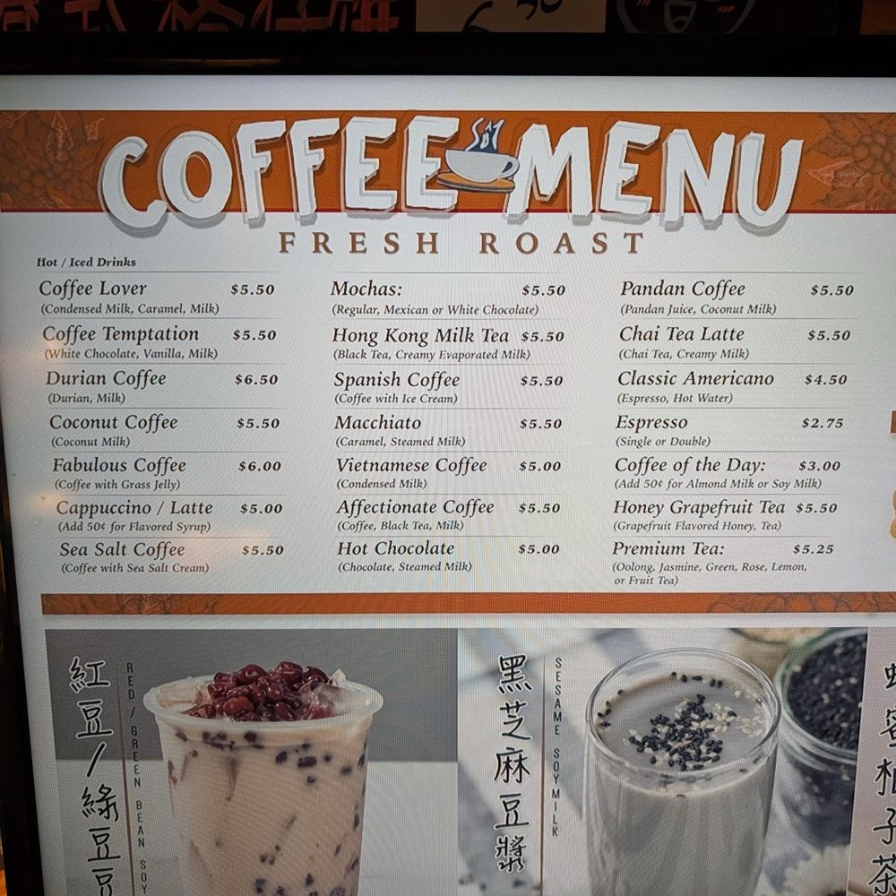 Fresh Roast - Menu - Coffee & Tea Near Me - San Gabriel, California