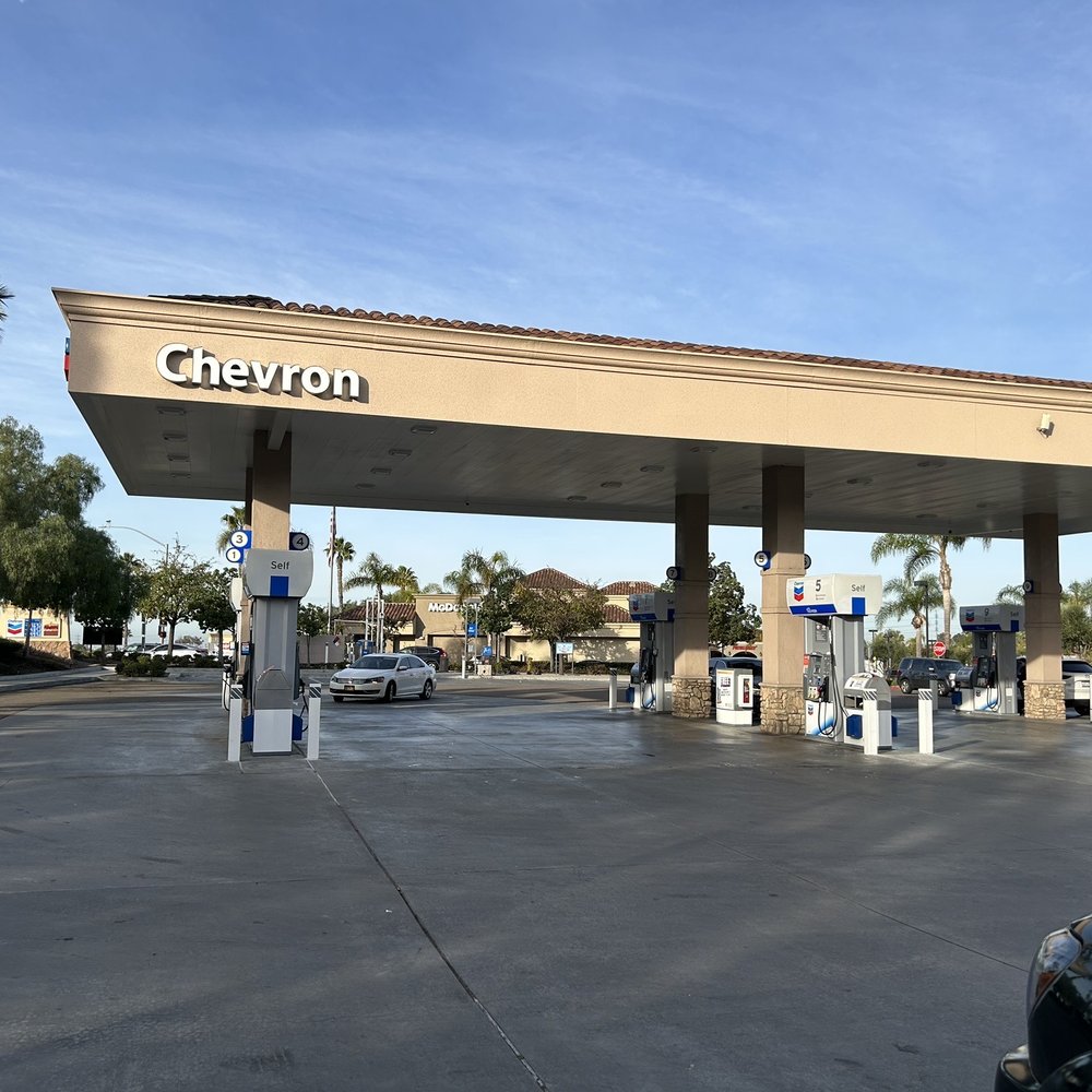 Chevron - a gas station with cars parked in front of it - Gas Stations Near Me - Chula Vista, California