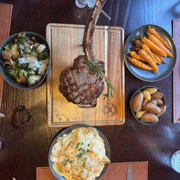 Tomahawk and sides!! Tomahawk and sides!!