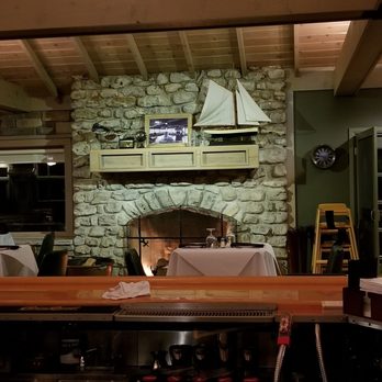 Top Deck - Fireplace in Restaurant - New American Near Me - Baileys Harbor, Wisconsin