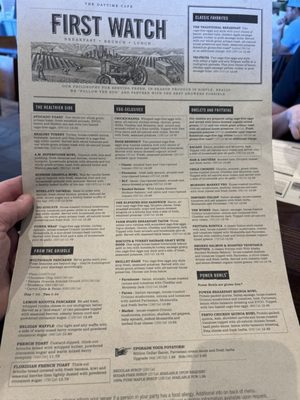 Menu photo 4 First Watch Cedar Park, TX