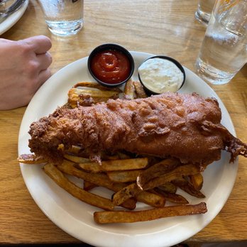 Foothills Brewing - Half order fish and chips - American Near Me - Winston Salem, North Carolina Foothills Brewing - Half order fish and chips - American Near Me - Winston Salem, North Carolina