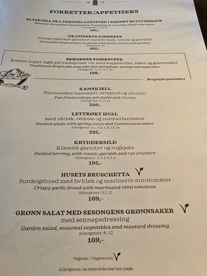 Menu photo 2 Bryggeloftet & Stuene Bergen, 12 Menu photo 2 Bryggeloftet & Stuene Bergen, 12
