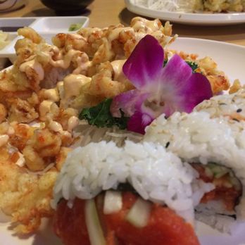 Sake Sushi - Lobster popcorn and spicy tuna roll . Generous with the fish in the rolls. - Sushi Bars Near Me - Wildomar, California Sake Sushi - Lobster popcorn and spicy tuna roll . Generous with the fish in the rolls. - Sushi Bars Near Me - Wildomar, California