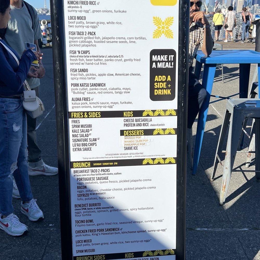 Food menu