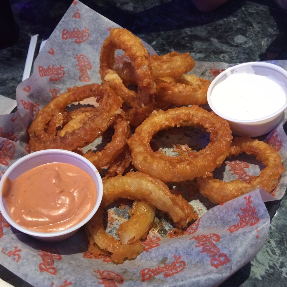 Bubba's 33 - Full order of onion rings - Burgers Near Me - Universal City, Texas Bubba's 33 - Full order of onion rings - Burgers Near Me - Universal City, Texas