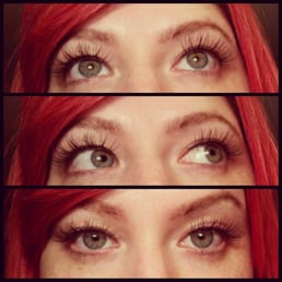 Eyelash extensions by Celecia Cruz