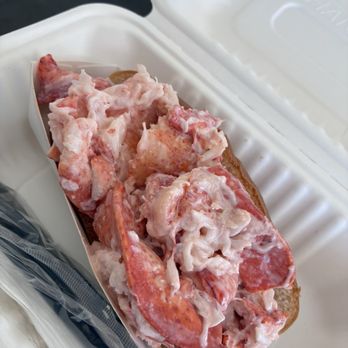 McLaughlin Seafood - Lobster roll with mayo! - Seafood Markets Near Me - Bangor, Maine
