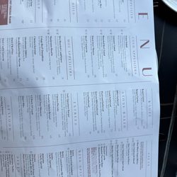 This is the menu with prices