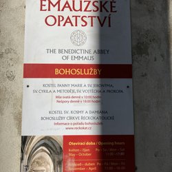 Benediktinské opatství Panny Marie a sv. Jeronýma v Emauzích - Monastery info
