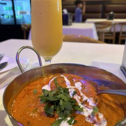 Shirazi Karahi - 53. Butter Chicken & 116. Mango Lassi