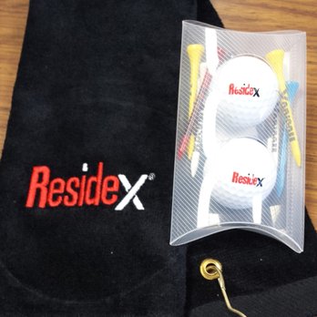New England Embroidery - Embroidered golf towels & customized golf balls & tees that we did for a Residex customer. - Screen Printing/T-Shirt Printing Near Me - North Attleboro, Massachusetts New England Embroidery - Embroidered golf towels & customized golf balls & tees that we did for a Residex customer. - Screen Printing/T-Shirt Printing Near Me - North Attleboro, Massachusetts