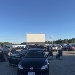 Valle Drive-In - Standing from center, near food stand.