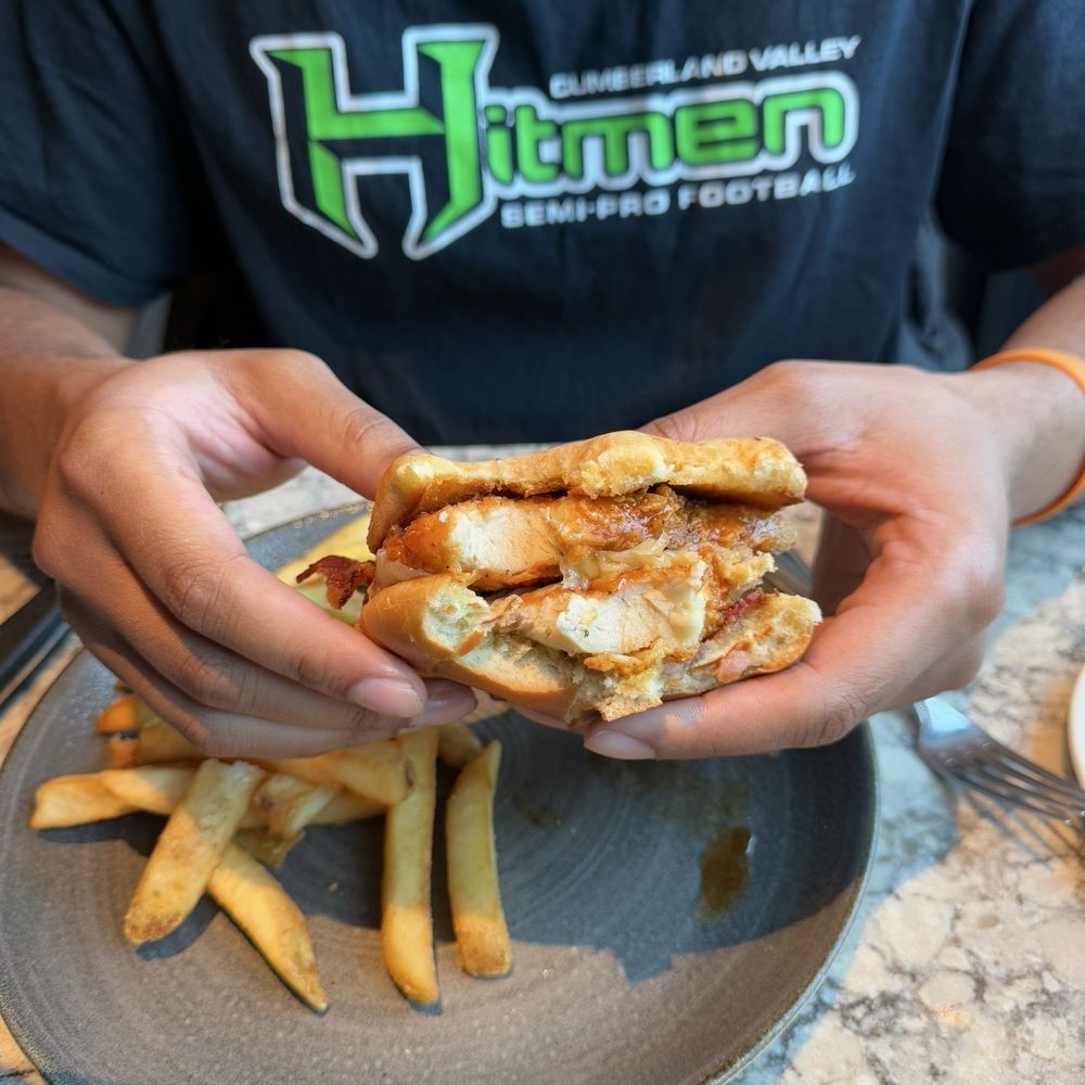 Firebirds Wood Fired Grill - Hot Honey Chicken Sandwich - Seafood Near Me - Frederick, Maryland Firebirds Wood Fired Grill - Hot Honey Chicken Sandwich - Seafood Near Me - Frederick, Maryland