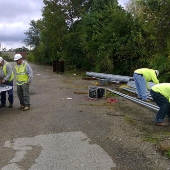 Buckeye Fence Builders - Preparing post for Holes Creek Restoration Project. - Fences & Gates Near Me - Galloway, Ohio