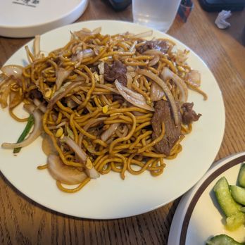 Original Cuisine - Beef stir-fried noodles. I'd pass on this one myself. - Szechuan Near Me - Mesa, Arizona