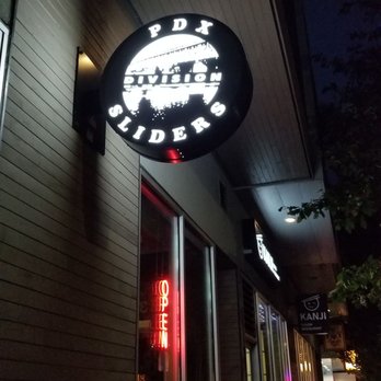 PDX Sliders - Outside sign - Burgers Near Me - Portland, Oregon