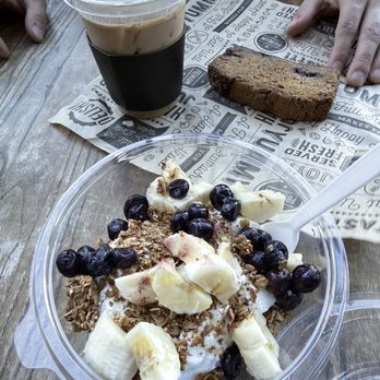 Local Krave - Coffee, Greek yogurt bowl and bread - Coffee & Tea Near Me - San Diego, California Local Krave - Coffee, Greek yogurt bowl and bread - Coffee & Tea Near Me - San Diego, California
