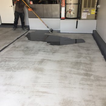 GoEpoxy - Base coating being applied - Flooring Near Me GoEpoxy - Base coating being applied - Flooring Near Me