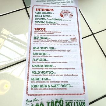 Tacombi - Menu 6/2025 - Tacos Near Me - Forest Hills, New York