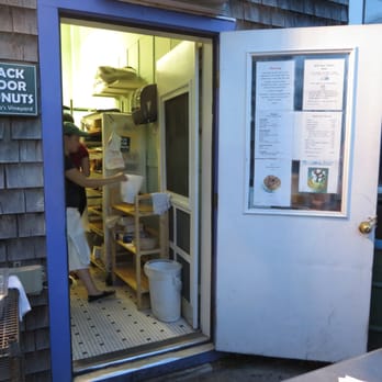 Back Door Donuts - the literal back door 8/2014 - Bakeries Near Me - Oak Bluffs, Massachusetts