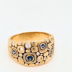Andrew Fabrikant & Sons - Cool Yellow Gold Ring.  FabOn5th