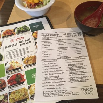 Sakura Sushi - A1. Miso Soup & House salad - Sushi Bars Near Me - Schaumburg, Illinois Sakura Sushi - A1. Miso Soup & House salad - Sushi Bars Near Me - Schaumburg, Illinois