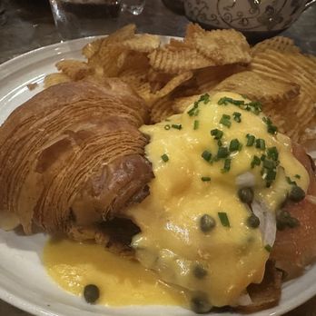 Wren & Wolf - Croissant salmon eggs Benedict and waffle chips - Cocktail Bars Near Me - Phoenix, Arizona Wren & Wolf - Croissant salmon eggs Benedict and waffle chips - Cocktail Bars Near Me - Phoenix, Arizona