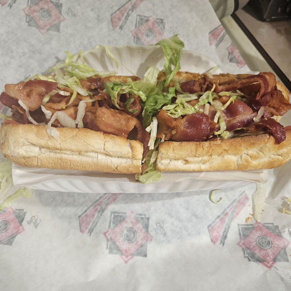 Small BLT sub to go Small BLT sub to go