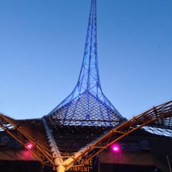 Arts Centre Melbourne - The spire lit up at night