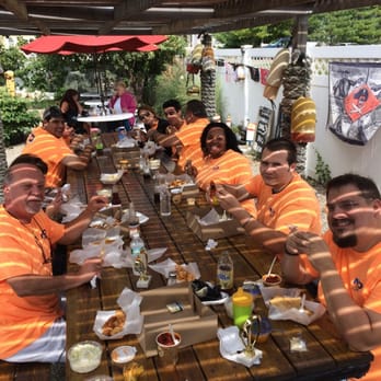 Stowe's Seafood - N & D Sports chowing down, after the Wheel-A-Thon at Savin Rock Beach. - Seafood Near Me - West Haven, Connecticut Stowe's Seafood - N & D Sports chowing down, after the Wheel-A-Thon at Savin Rock Beach. - Seafood Near Me - West Haven, Connecticut