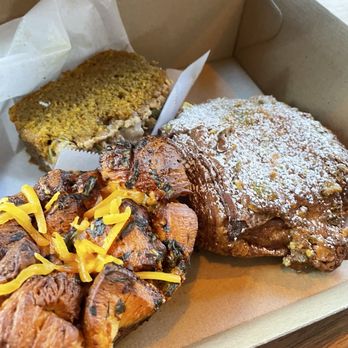 Mandarin Coffee Stand - Pumpkin Bread with Apple Cider Glaze, Pistachio & Raspberry Croissant, Herb Garlic Cheddar Cheese Monkey Bread - Coffee & Tea Near Me - Pasadena, California Mandarin Coffee Stand - Pumpkin Bread with Apple Cider Glaze, Pistachio & Raspberry Croissant, Herb Garlic Cheddar Cheese Monkey Bread - Coffee & Tea Near Me - Pasadena, California