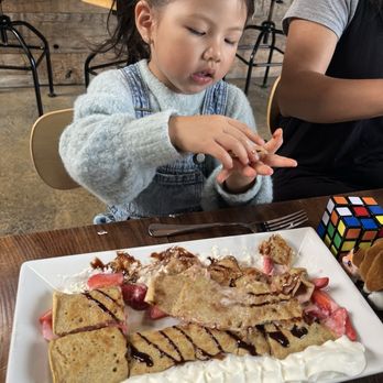 The Creperie Cafe - My Izzy loved the Strawberry Crepes. - Creperies Near Me - Seaside, California The Creperie Cafe - My Izzy loved the Strawberry Crepes. - Creperies Near Me - Seaside, California