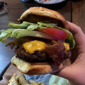 Vinny's Drive Bar - Bacon cheeseburger special $7.50 - New American Near Me - Indianapolis, Indiana