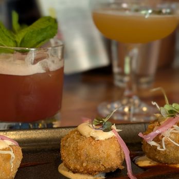 Om Sabor - Drinks in the back, party ("crab" arancini) in the front - Pop-Up Restaurants Near Me - San Francisco, California Om Sabor - Drinks in the back, party ("crab" arancini) in the front - Pop-Up Restaurants Near Me - San Francisco, California