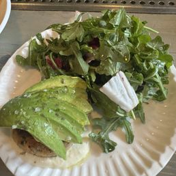 Salmon cake with avocado Salmon cake with avocado