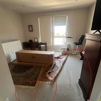 Alex's Carpet Repair - Wear and rolling in the carpet. There was more rolling on the carpet that is hidden under the rugs. - Carpet Installation Near Me