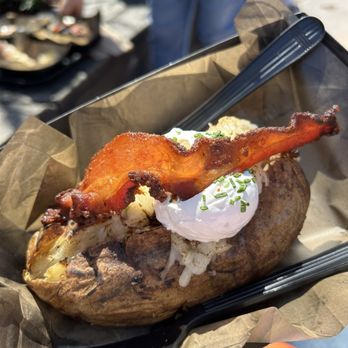 The Burning Blade Tavern - Charred loaded potato - Bars Near Me - Orlando, Florida