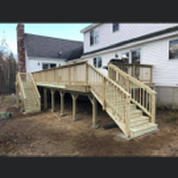 All Trade Construction - a picture of a deck with stairs - General Contractors Near Me - Plaistow, New Hampshire