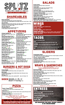 Menu photo 2 Splitz Bar & Grill Maple Shade, NJ