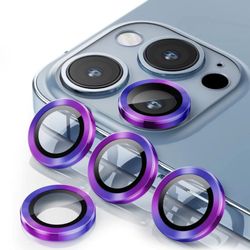 Celltech - Camera Lens Protector Glass Rings for iPhone - 5 Pack