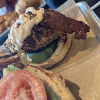 Cork & Cleaver - Bacon Jam Cleaver Chicken Sandwich! OMG - Gastropubs Near Me - Montgomery, Alabama Cork & Cleaver - Bacon Jam Cleaver Chicken Sandwich! OMG - Gastropubs Near Me - Montgomery, Alabama