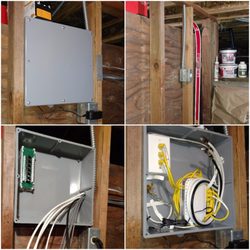 Enterprise Communications - Installed cable box with 3 Data lines and Router in Garage in Berkeley, CA 94709