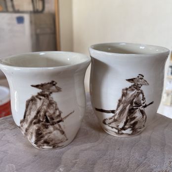 Full-Circle Pottery - Ron's paintings on porcelain - Art Classes Near Me - Los Angeles, California Full-Circle Pottery - Ron's paintings on porcelain - Art Classes Near Me - Los Angeles, California