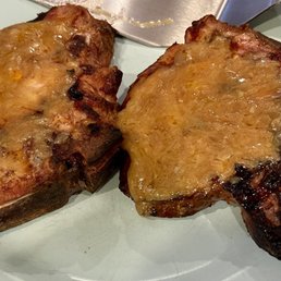 Grilled Pork Chops w/ Melted French Onion Cheese (that might not be the name but SO GOOD) Grilled Pork Chops w/ Melted French Onion Cheese (that might not be the name but SO GOOD)