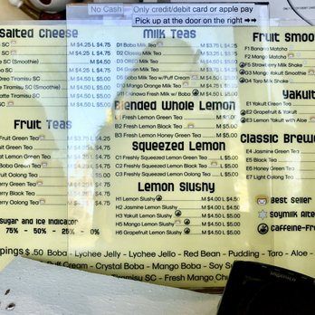 Happy Lemon - Menu - Bubble Tea Near Me - Sunnyvale, California Happy Lemon - Menu - Bubble Tea Near Me - Sunnyvale, California